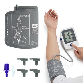 Replacement Extra Large Cuff Compatible with Omron BP Monitors, Adjustable 22-52cm Universal Arm Cuff with 6 Universal Connectors Adult Enlarged Cuff, Blood Pressure Monitors Large Cuff Compatible