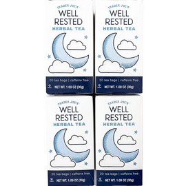 Trader Joe's 4 X Trader Joe's Well Rested Chamomile Tea *20 Bags per Box Decaf