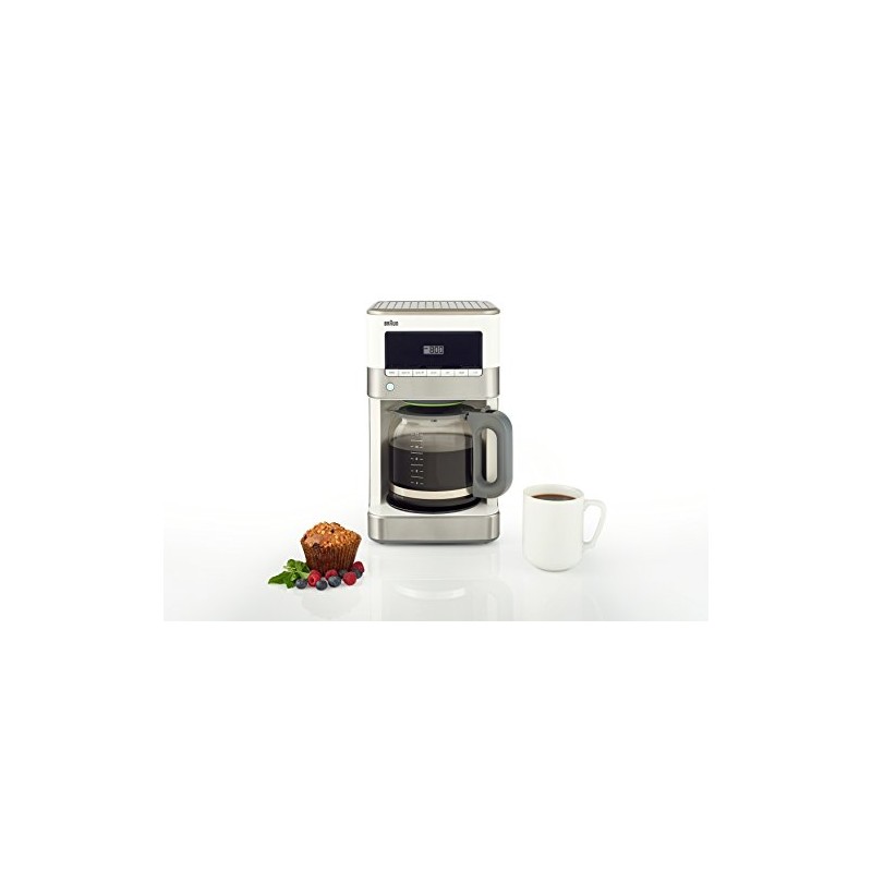 Braun KF6050WH BrewSense Drip Coffee Maker, White