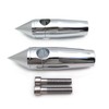 HTTMT MT030-010- Chrome 1" 25mm Spike Billet Handelbar Riser 4"
