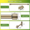 Antique Bronze Curtain Rods for Windows 16 to 56 Inch,