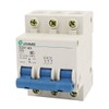 uxcell DZ47-63 C63 AC 400V 63A 3 Pole Overload Protection
