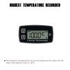 Taikemeti LCD Display Digital Engine Temperature Gauge Thermometer Waterproof Thermometer