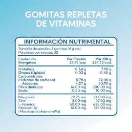 Gomitas Súluu Relaha Ansiedad Estrés Teanina Magnesio Manzanilla Sabor Mora Gluten