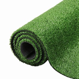 NINXANG Artificial Grass Synthetic Lawn Outdoor Faux Grass Rug for Patio 0.4 Inch Pile Height 3FTx37FT Astro Turf Grass Roll Carpet Rug Indoor for Bedroom Fake Grass Rug for Pets