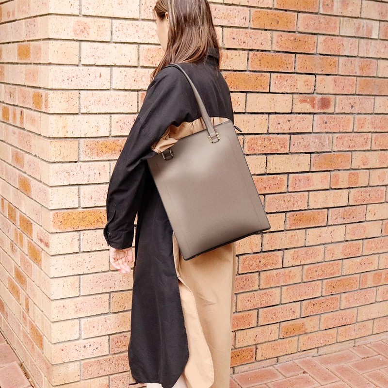 ANDSHIN Vertical Tote Bag, Lightweight A4 Large Capacity Women's Bag
