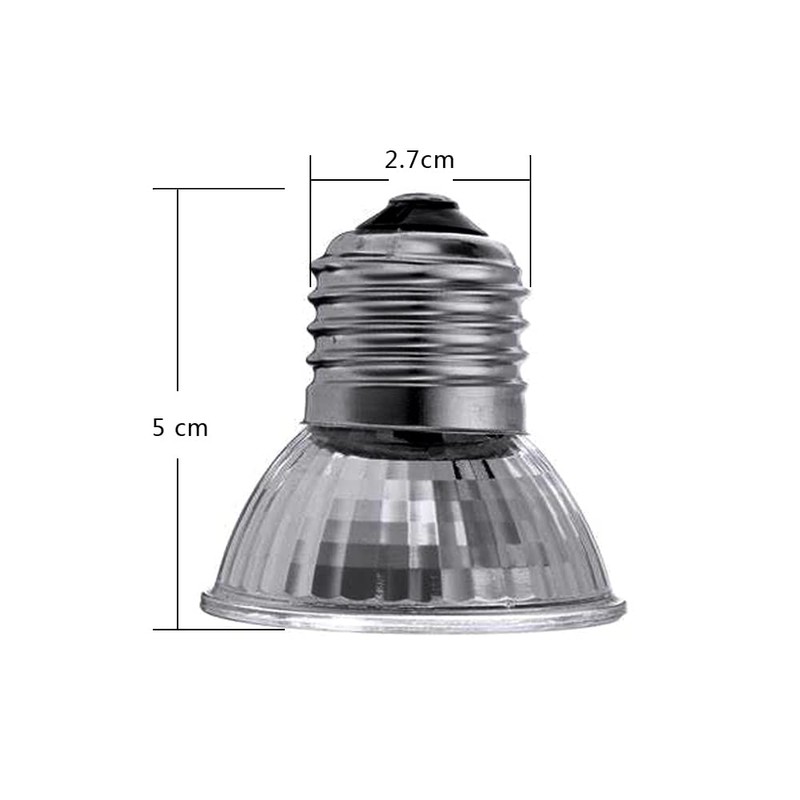 4 Pack 75W UVA UVB Reptile Light Bulbs,Basking Light Heat