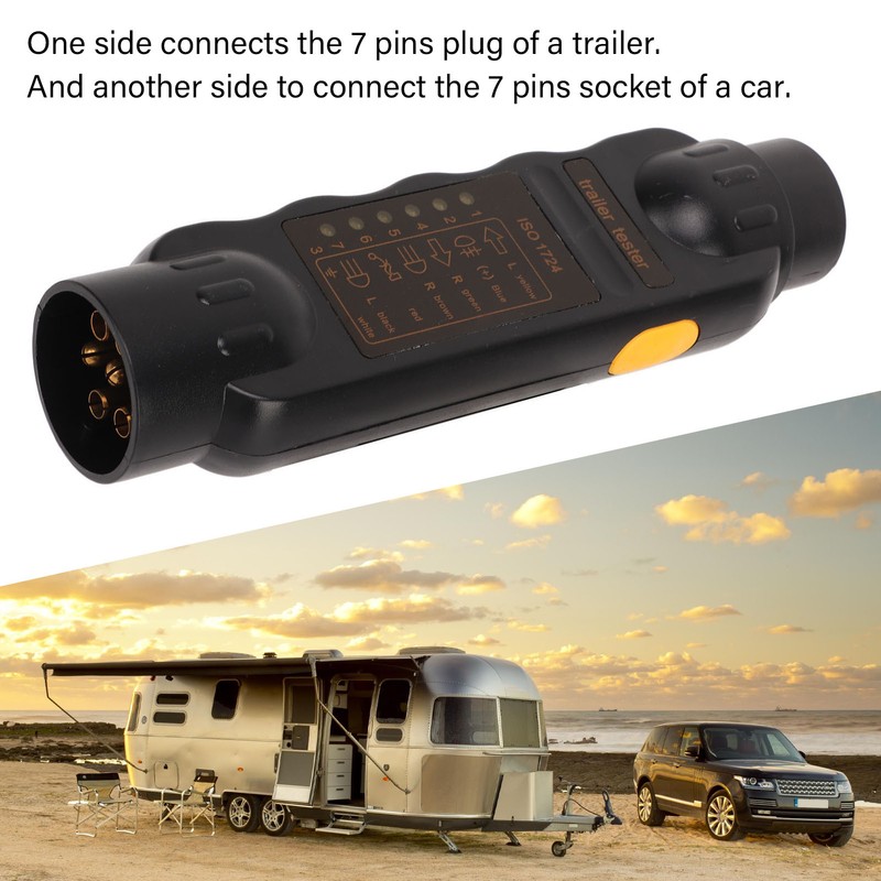 Trailer Socket Tester 7 Pin Electrical Tow Bar Wiring Circuit