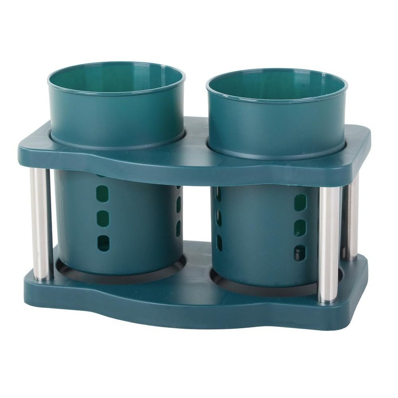 PARENCE. - Cutlery Drainer with Three Compartments and Separate Water