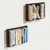 BUTUNITA Floating Book Frame Wall Mount - Invisible Metal Bookshelves