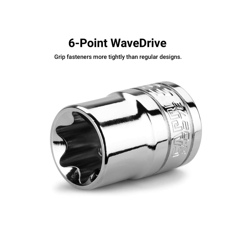 Capri Tools E10 External Star Socket, 3/8-Inch Drive