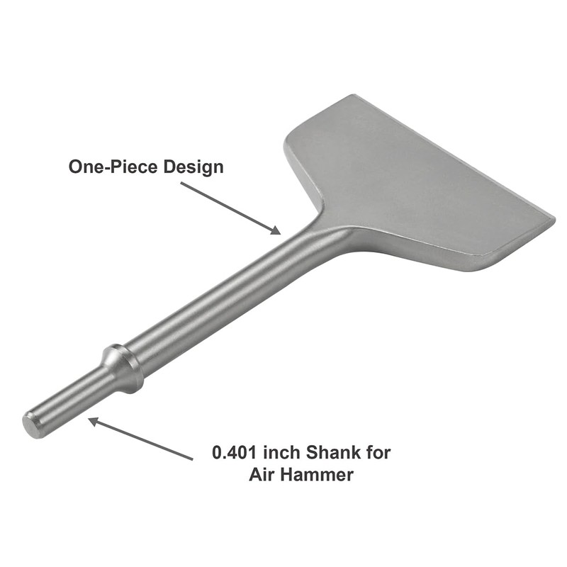 SPKLINE 4 Inch Wide Air Chisel Bit, Pneumatic Tile &
