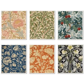 CREATCABIN 6Pcs Swedish Dishcloths for Kitchen Reusable Swedish Dish Towels Absorbent Swedish Dish Cloths Rags Vintage Floral Washable Sponge Cleaning Cloths Wipes No Odor Quickly Drying 7.6x6.7Inch