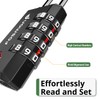 Fosmon TSA Approved Locks for Luggage/ Suitcase with Open Alert