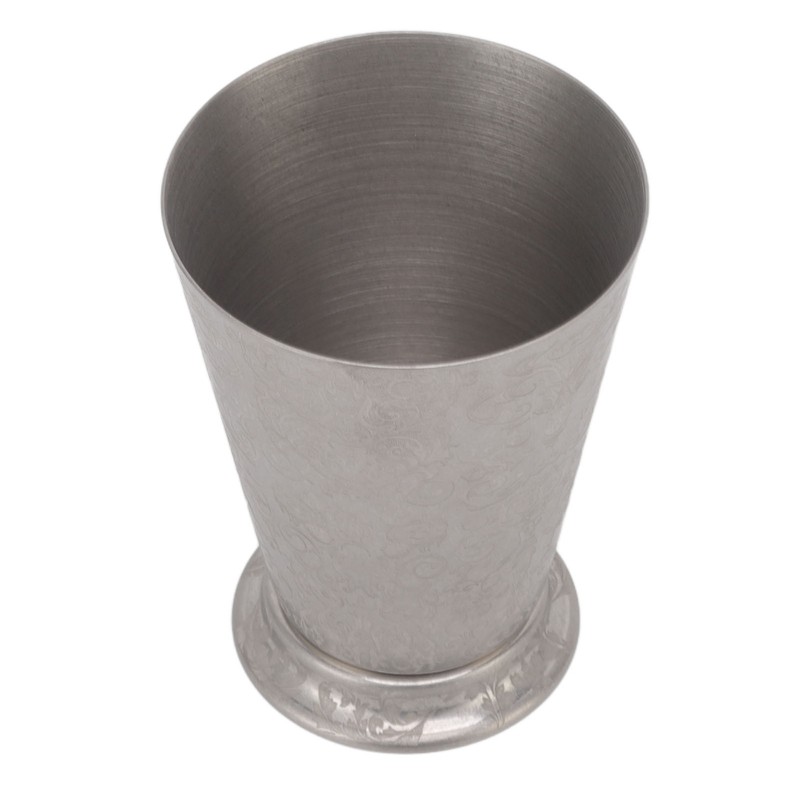 Stainless Steel Mixing Glass Shaker Floral Engraving Pattern Metal Drink