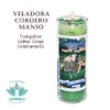 VELADORA CORDERO MANSO | TRANQUILIZAR, CALMAR CORAJE, ENDULZAMIENTO, VELA AROMÁTICA