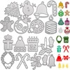 Christmas Cutting Stencil, YouXiaor 16 Pieces Cutting Dies Christmas Set