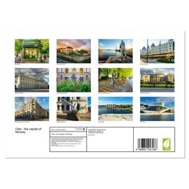 Oslo - the capital of Norway (Monthly Wall Calendar 2026 11.7" x 16.5" (open)), CALVENDO 14 Month Calendar