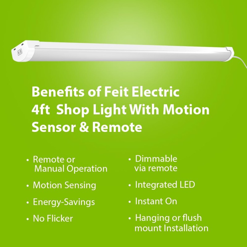 Feit Electric 46" LED Utility Light, Motion Sensor with 5