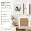 Funny Highland Cow Bathroom Wall Art Decor, 7x7 Inch