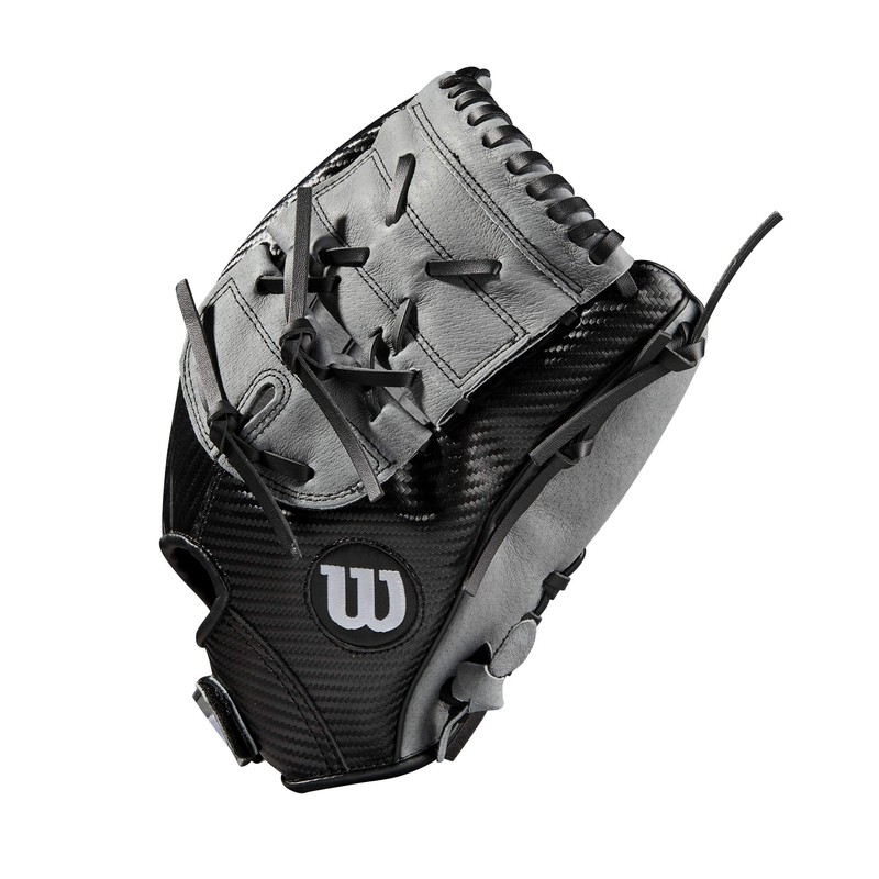 Wilson 2021 A360 12" Utility Baseball Glove - Black/Grey, Left