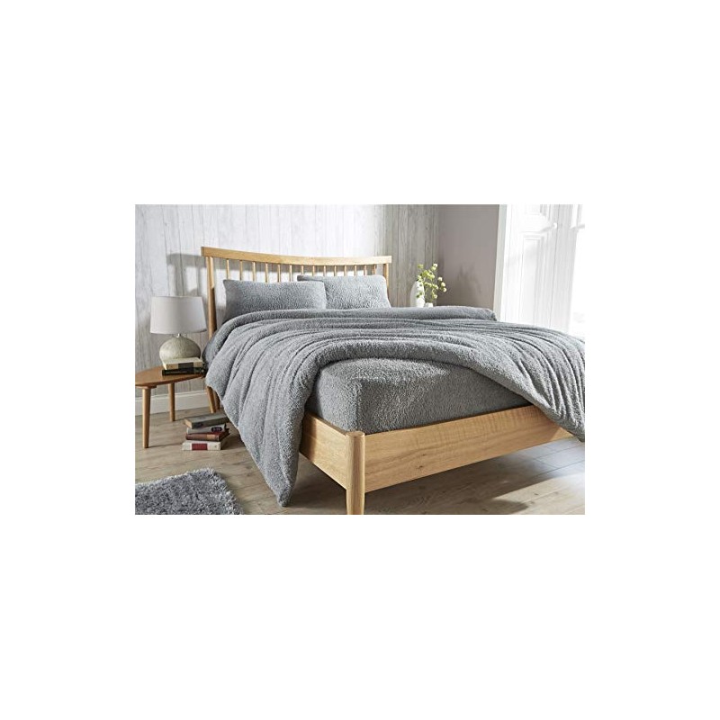Teddy Bear Fleece Fitted Bed Sheet Extra Deep 30 cm