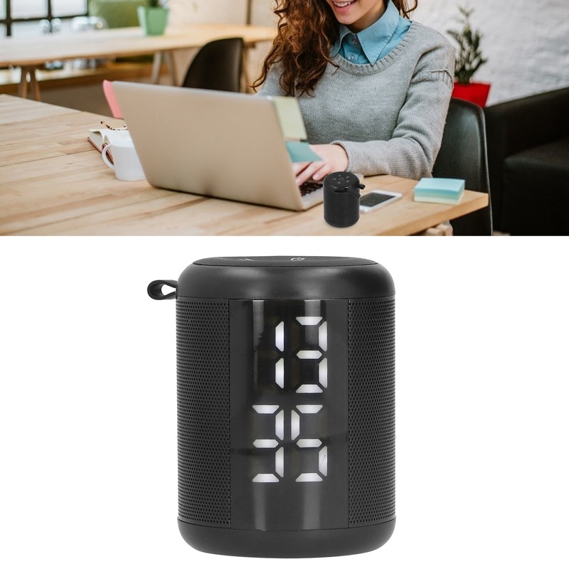 Bluetooth Speaker Alarm Clock Multifunctional Dual Alarm Clock LED Screen