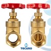 tecuro Brass sleeve slider, metallic sealing, internal thread on both