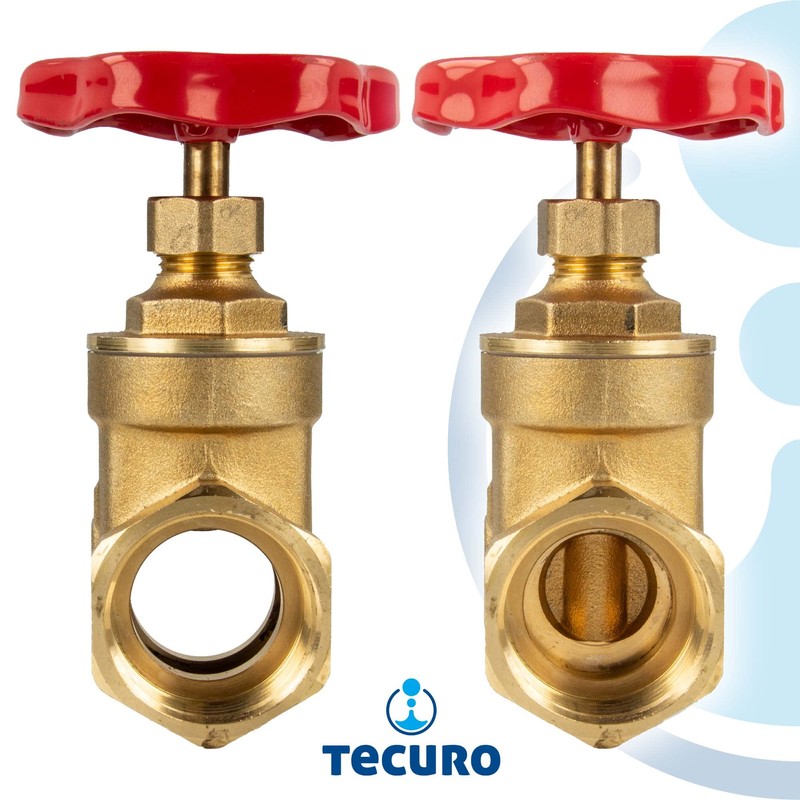 tecuro Brass sleeve slider, metallic sealing, internal thread on both