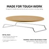 OVENTE 13" Round Pizza Stone for Oven and Grill, Heat