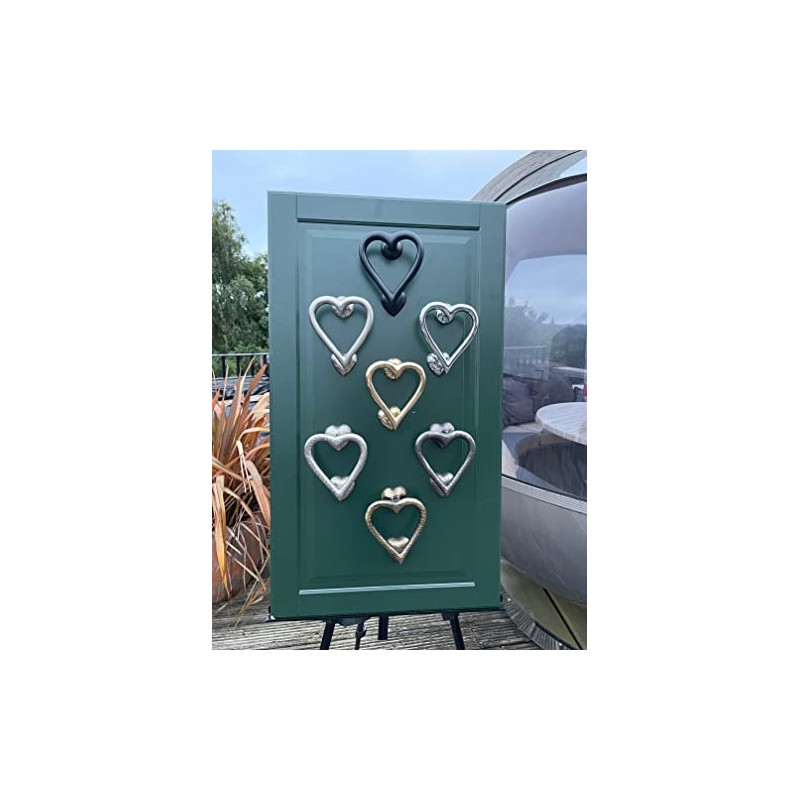 Heart Door Knocker Door Furniture: 4 Colours (Chrome)