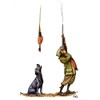Bryn Parry Shooting greeting card featuring man and labrador. Teamwork Blank on the inside for any occasion.