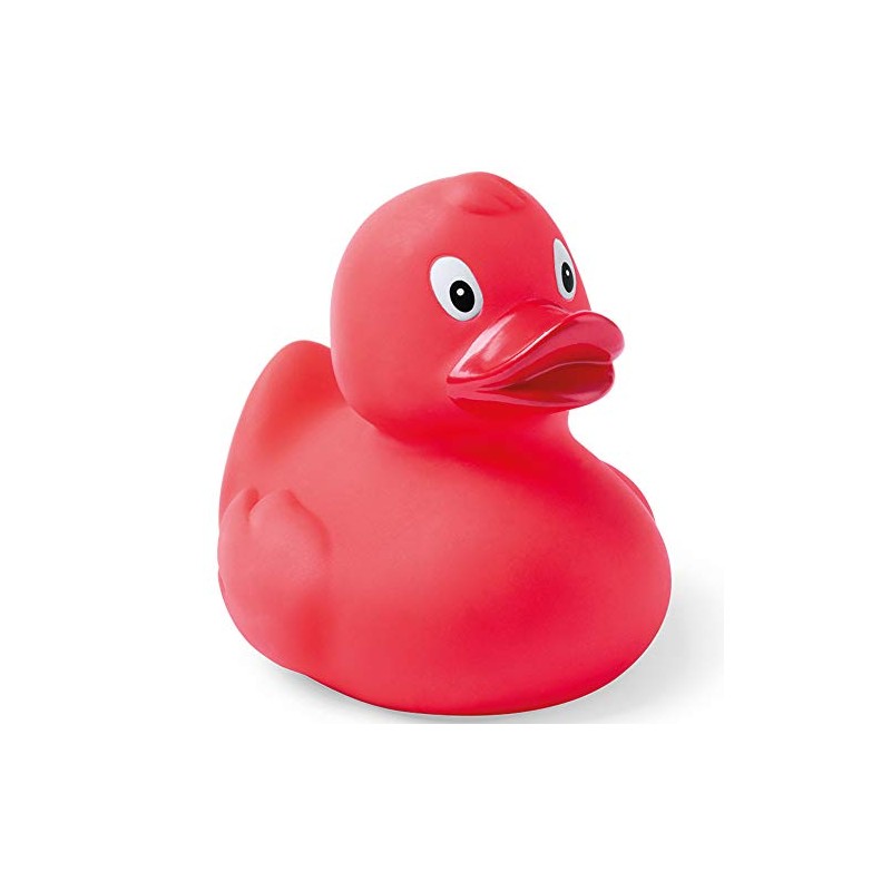 eBuyGB Rubber Duck Floating Bath Time Toy for Children, Red,