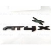GMC 1PC Matte Black Front Grill AT4X OVERLAY Emblems 2023-2024