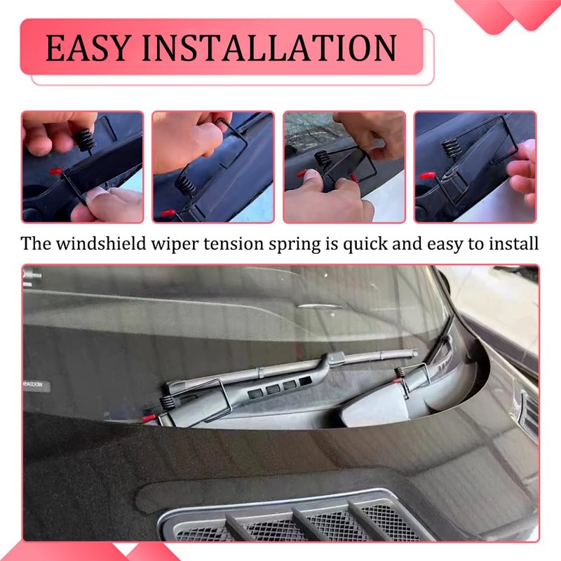 QZTYTY 2PCS Windshield Wiper Arm Pressure Spring Booster, Windshield Wiper