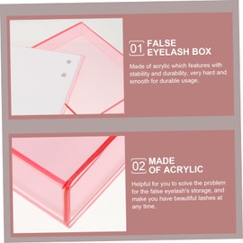 WOONEKY Portable Eyelash Kit for Wispy Cluster Lashes Girl Eyelash Holding Container