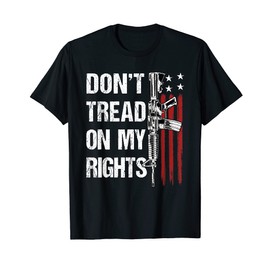 Don't Tread On My Rights Pro-Gun Owner 2nd Amendment Flag T-Shirt