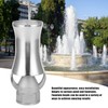 Stainless Steel Cedar Shaped Fountain Nozzle Adjustable Water Spray Head