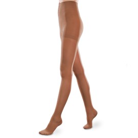 Sheer Ease Women's Support Pantyhose - 15-20mmHg Mild Compression Stockings (Bronze, Medium Long)
