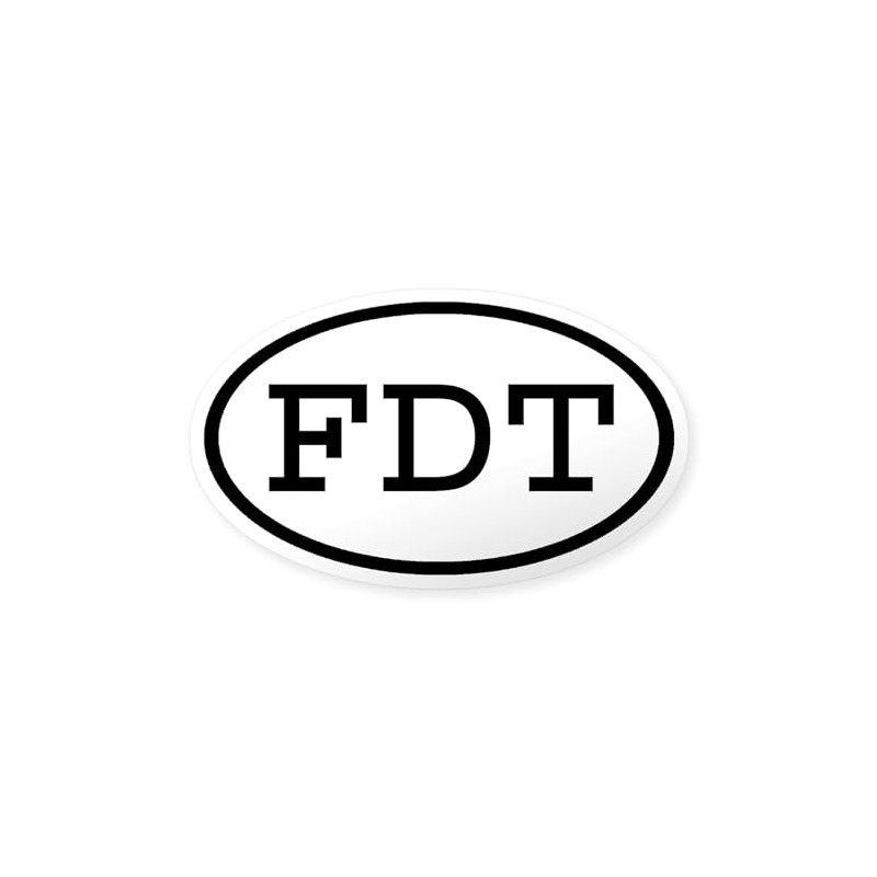 CafePress FDT Oval Oval Sticker Oval Car Bumper Sticker