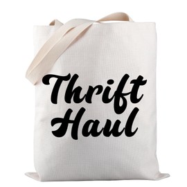 PWHAOO Thrift Lover Gift Thrifting Addict Tote Bag Thrift Haul Tote Bag Thrifter Merchandise, Thrift Haul Tote, Medium