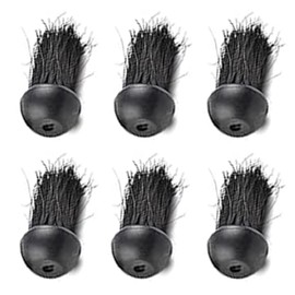 XNHIU Fireside Companion Brush Head Round Fireplace Brush Replacement Brush Head Hearth Fire Brush Refill Fireplace Accessories Cleaning Tools (6)