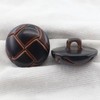 12 PCS 18 mm Brown Plastic Buttons for Sewing and