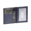 Credit Card Holder LEAS, Genuine Leather, blue - ''LEAS Card-Collection''