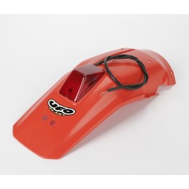 UFO Plastics Enduro Rear Fender Red for Honda XR-600R 88-05