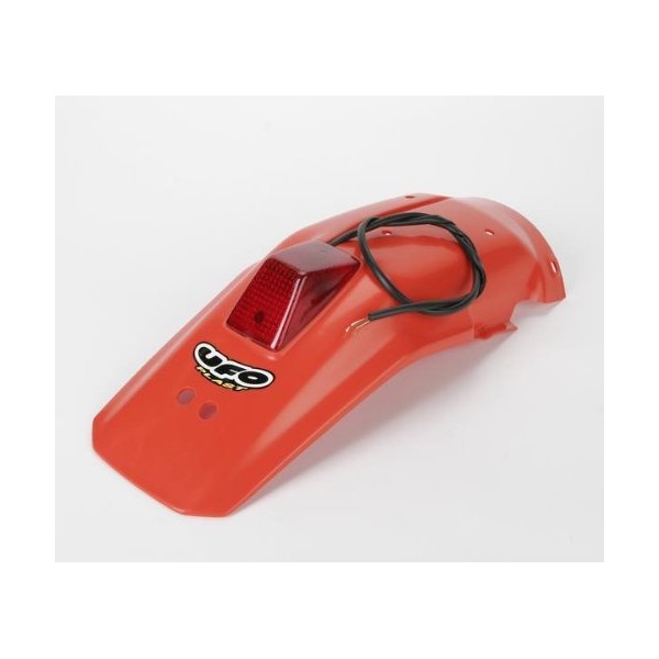 UFO Plastics Enduro Rear Fender Red for Honda XR-600R 88-05