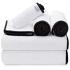 Macouba Bath Towels for Bathroom Towel Set - White Towels