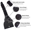 ADORAMOUR Ice Scrapers for Car Windshield - Snow Scraper for