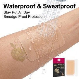 Invisible Tattoo Cover Up Tape – 6 Pcs Skin Tone Concealer Stickers, Waterproof & Breathable for Scars, Tattoos, and Skin Imperfections