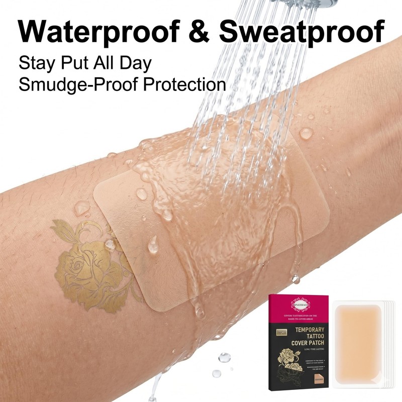 Invisible Tattoo Cover Up Tape – 6 Pcs Skin Tone